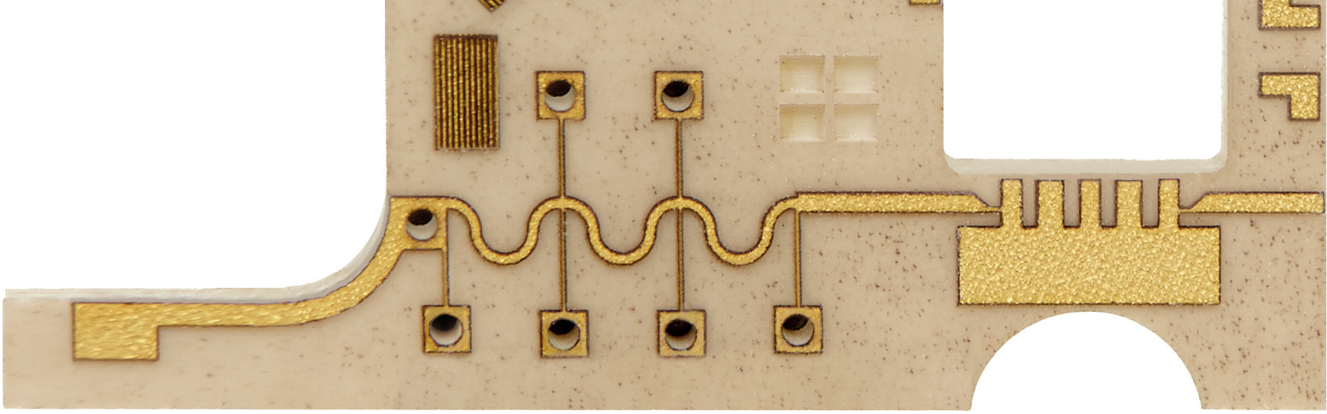 Separating RF circuit board materials