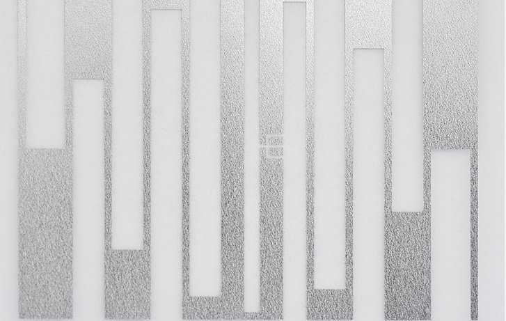 AL on PET II Foil structured with LPKF ProtoLaser S